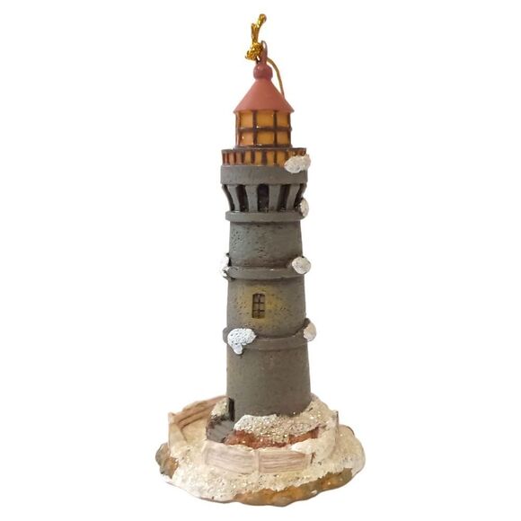 Thomas Kinkade Lighthouse Ornament Christmas Resin Kurt Adler Victorian Vintage. - Picture 7 of 12